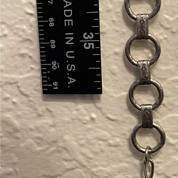 Vintage Hollycraft Extremely Rare Find, Silvertone Adjustable Chain Link Belt - Picture 11 of 15